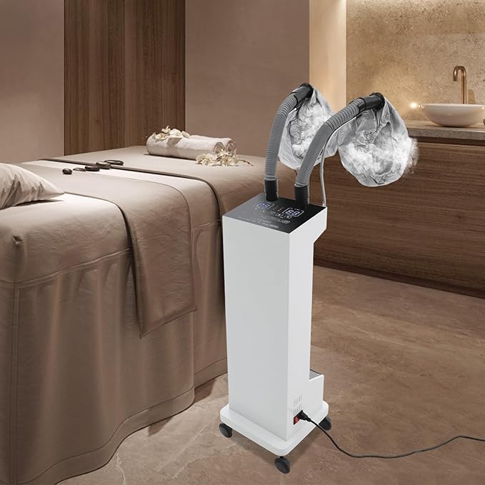 650W Hair Steamer Machine Professional Hair Color Processor w/ 5 Specialized Modes Adjustable Multifunctional Treatment-Heated Micro Mist Steamer for Home Salon Spa