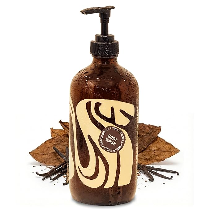 Tallow and Honey Body Wash - Tobacco Vanilla - Beef Tallow with Honey Olive Oil Shea Butter and Jojoba Oil - Moisturizing Body Wash for Men and Women 16oz