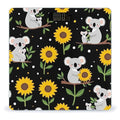 Energy Saving Scale Bathroom Weighing Scale Smart Scale for Body Weight Digital Cute Koala Black Yellow Sunflower