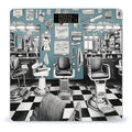 Barber Shop Scale for Body Weight Safe Rounded Corners Tempered Glass Digital Bathroom Scale LED Display 400lb Capacity Weight Scales with High Precision Sensors
