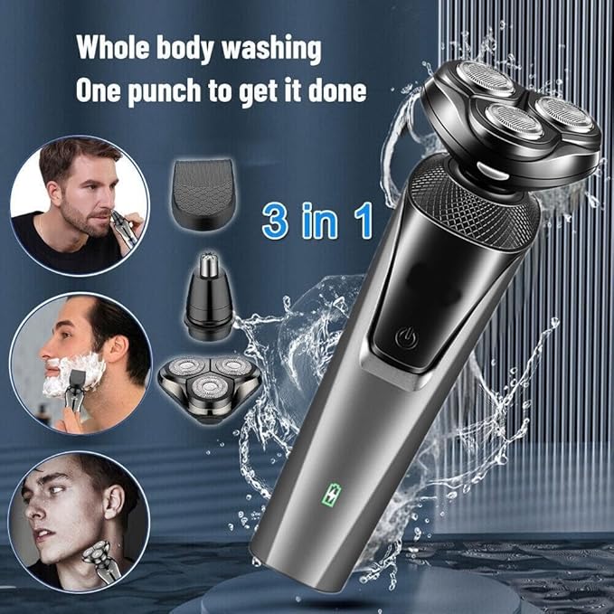 All-in-One Waterproof Beard &amp Nose Hair Trimmer for Men Cordless Electric Razor and Hair Clippers for Face Mustache &amp Body Mens Grooming Kit &amp Gift for Husband Dad