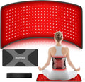 CRAZYTECH Red Light Therapy Pad for Body 24x12 Large 48W High Power Infrared Heating Blanket with 240 LEDs Near Infrared Mat Wrap for Back Shoulder Knee &amp Dogs 5 Levels 3 Modes