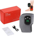 Rechargeable Ankle &amp Foot Massager with Adjustable Heat Therapy – 5-Temp Infrared 3-Level Vibration for Pain Relief &amp Relaxation