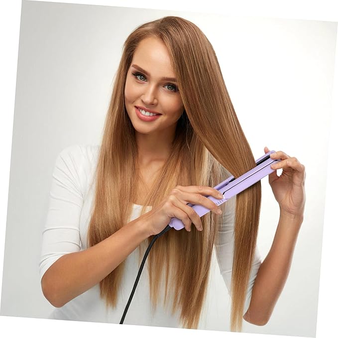 Dual Use Hair Straightener and Curler Temperature Hair Styling Tool for Versatile Hairstyles Settings Sleek Design US Plug for All Hair Types