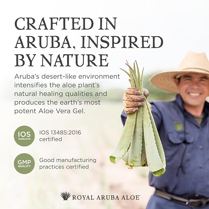 Aruba Aloe Hydrating Aloe Rich Sunscreen SPF 30 - Broad-Spectrum UVA/UVB Sunblock Lotion - Lightweight Water-Resistant Non-Greasy Sun Protection for Face and Body - 6 oz