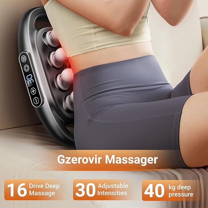 16-Head Massage Gun Deep Tissue for Deep Tissue Back Shoulders Legs Pain Relief Valentine's Day Gifts Massage Gun Set Neck Massager with 16 Heads