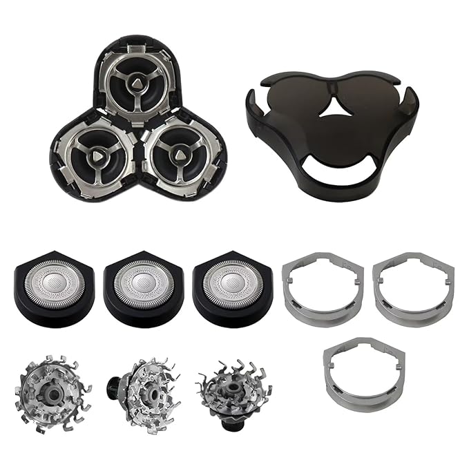 RQ12 Sensotouch 3D Compatible Shaver Head for P-hilips Norelco RQ12 3D 1250X 1255X 1260X 1280X 1290X 8000X RQ10 Sensotouch 3D Arcitec Razor Shaving Unit Triple 3D by YTXXDEUS