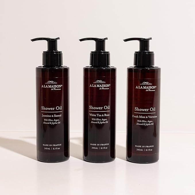 A LA MAISON Cleansing Shower Oil – White Tea &amp Rose