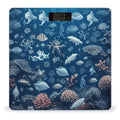 Underwater Marine Life Scale for Body Weight Anti-Slip Tempered Glass Digital Bathroom Scales Clear LCD Display Weighing Scale Safe Rounded Corners Smart Scales