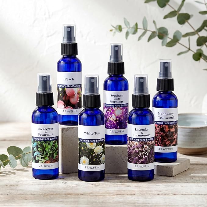 12 Pcs Hand Sanitizer Spray Bulk 2 Fl oz Various Scented Hand Sanitizer Travel Size Moisturizing Christmas Stocking Stuffers for Teacher Nurse Employee Appreciation Gifts