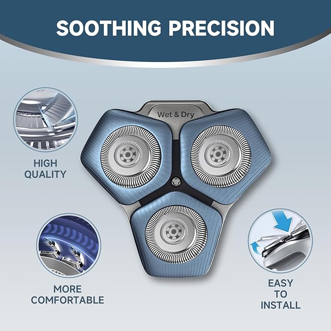 6P SH71/52 Replacement Head Compatible with Series 7000 and 5000 Upgraded SH71/52 Compatibility Double Blades for 7000 Replacement Heads.