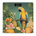 Summer Parrot Pineapple Bird Bathroom Scale Weight Scale for Body WeightHighly Accurate Digital Weighing Machine Clear LED Display Digital Bathroom Body Scale 400lb/182kg