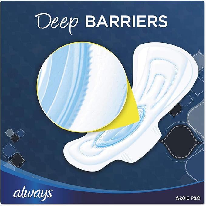 Always 17902 Maxi Pads Extra Heavy Overnight 20/Pack 6 Packs/Carton
