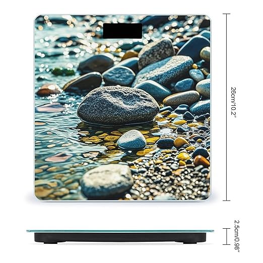 Rocks and Pebbles Scale for Body Weight Smart Scales Digital Bathroom Scale High Precision Weighing Scales with Large Display Weighing Machine for People