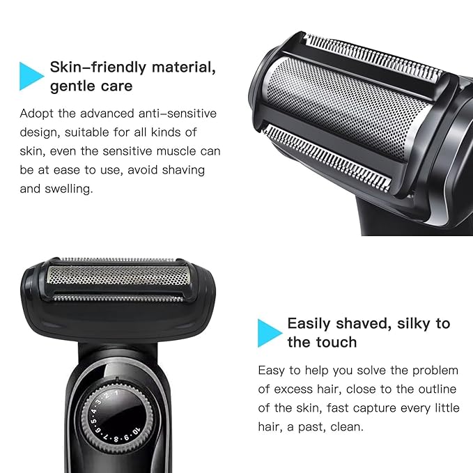 USonline911 2024 Upgraded Body Shaver Head Attachment for Select QuickGroom Groomers QG3320 QG3321 QG3322 QG3327 QG3329 QG3330 QG3331 QG3332 QG3333