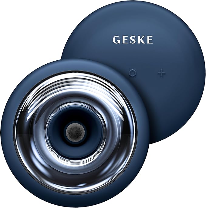 GESKE SmartAppGuided™ Sonic Cool &amp Warm Face &amp Body Massager | 9 in 1 | Electric Massager | Face &amp Body | Battery-Free Cooling &amp Warming | Firms Relaxes &amp De-Puffs Skin | with Sma