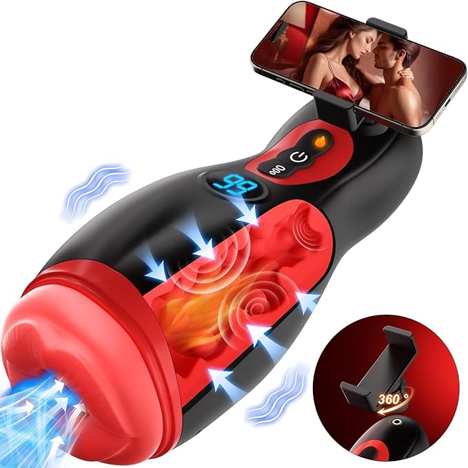 Hands Free Male Masterburbatar 9X Speed &amp Extension Adjustment &amp Foldable Handle GHS30