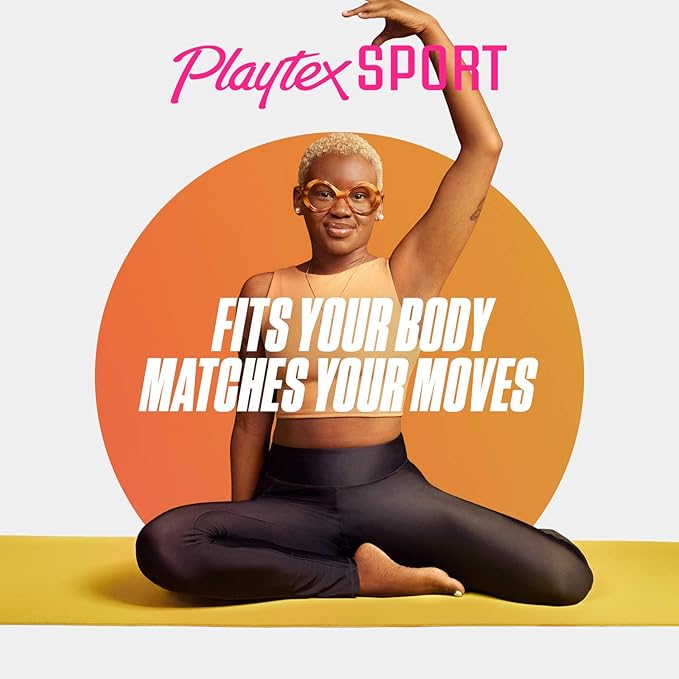 Playtex Sport Tampons Multipack (36ct Regular/36ct Super Absorbency) Fragrance-Free - 72ct (2 Packs of 36ct)