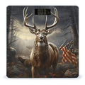 Deer Hunting Season Bathroom Scale Rounded Smart Scale for Body Weight Automatic Power On/Off Weight Scales Accurate Bathroom Digital Scales for Pet Home Bedroom Kitchen