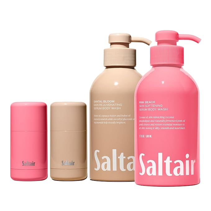 Saltair Signature Scents Body Care Duo – Moisturizing Body Wash &amp Aluminum-Free Deodorant Set | Long-Lasting Freshness for Men and Women