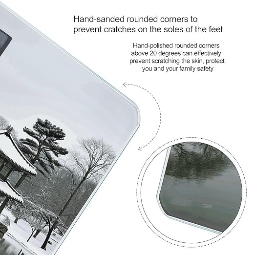 Korea Winter Lake Smart Scale for Body Weight Accurate Bathroom Scale with LED Display Digital Weight Scales Weighing Machine High Precision Scales for Bath Home