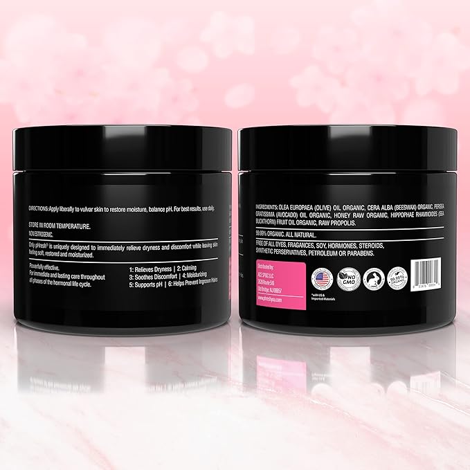 Feminine Care Vaginal Balm – Organic Soothing Vulva Topical for Women – Deeply Moisturizing Anti Itch Balm for Sensitive Skin – No Gluten No Parabens – Gentle Formula Intimate