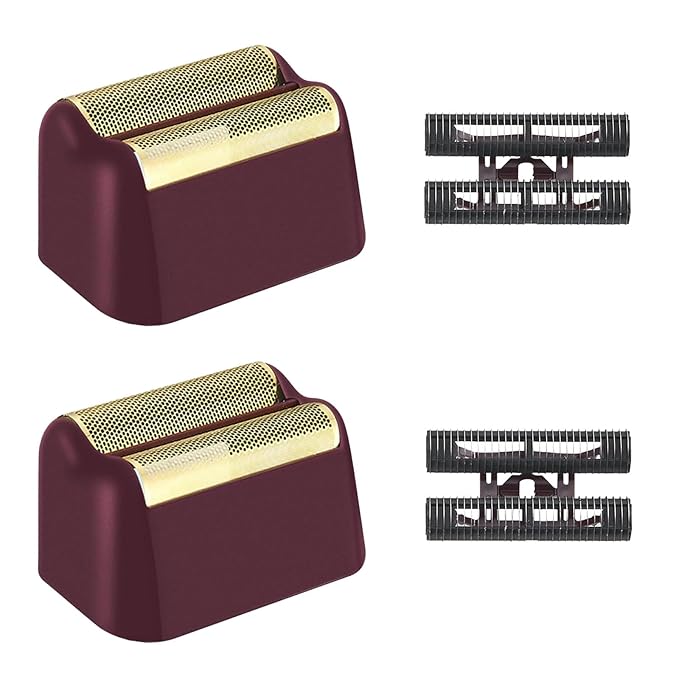 Professional 5 Star Series Finale Shaver Replacement Foil and Cutter Bar Assembly Compatible With Wahl Shaver Foil 7031-100 7043-100 (Red-2)