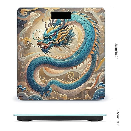 Dragon Scale for Body Weight Smart Scales Digital Bathroom Scale High Precision Weighing Scales with Large Display Weighing Machine for People
