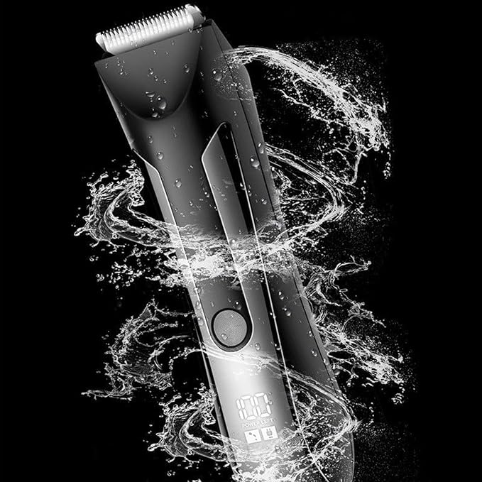 Beard Trimmer - Electric Body Hair Trimmer for Men Shaving Razor Grooming Tool with Precision Design Father Travel Nose Mustache Face Care Personal Grooming Kit for Home