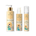 Pure Aura Baby's 3-in-1 Protection Kit Ayurvedic SPF 30 Sunscreen Tear-Free Wash and Shampoo Natural Care for Delicate Skin