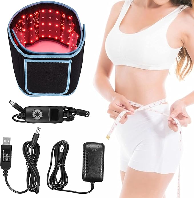660nm LED Infrared and 850nm Near-Infrared Light Therapy pad Equipment for Pain Relief Flexible Wearable wrap deep Therapy Massager Used for Back and Shoulder Muscle Treatment
