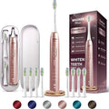 Wagner Stern IntelliBrush Series Whitening Electric Toothbrush with Pressure Sensor. Offers 4 Brushing Modes 3 intensities 8 Soft Brush Heads and a Luxury Travel case.
