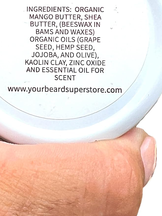 MAGNANIMOUS 'STACHE WAX (2 OZ) - ALEXANDEER SCENT (MAHOGANY COGNAC BLOOD ORANGE RED PEPPER SAGE BOURBON &amp SANDALWOOD) - THE BEST MEDIUM-TO-STRONG HOLD MUSTACHE WAX ON THE PLANET ZEUS APPRO