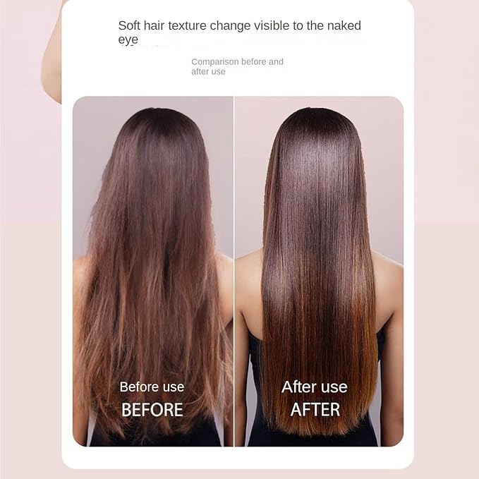Cordless Hair Straightener - USB Hair Brush Long-Lasting Straightening Comb with Rechargeable Design Girls Women Wife Girlfriend Styling Home Travel Vacation School Business Use