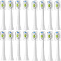 R4/8/12/16pcs Replacement Toothbrush Heads Compatible for with Philips Electric Brush Head 4100 6500 6100 7500 5300 1100(16pcs White)