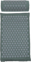 SECFOU Acupressure Massage Pillow Set with Portable Carrying Bag Shiatsu Therapy Cushion and Washable Yoga Massage Mat for Back and Neck Relief Home and Travel Use