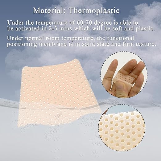 Thermoplastic Nasal Splints Nose External Support Protector for Nose Brace Fracture Rhinoplasty Septoplasty ENT Orthopedic Immobilization Corrugated Shape 5 PCS (L)