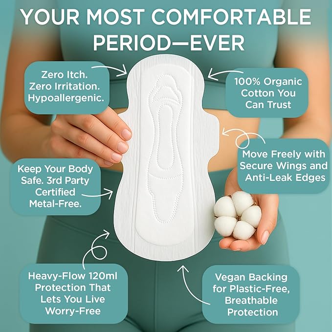 Organic Cotton Tampons &amp Pads Feminine Care Bundle