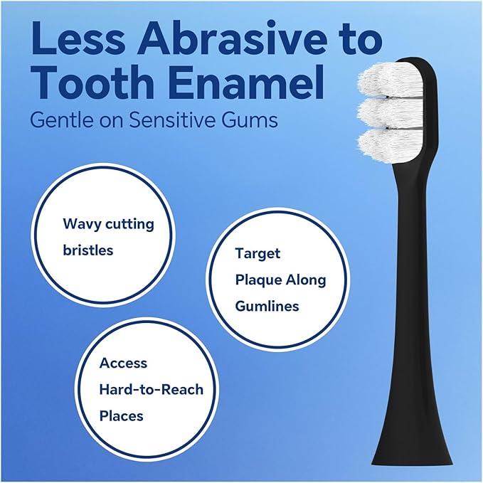 8/12pcsReplacement Toothbrush Brush Heads Compatible for 4100 6500 6100(12 Pcs)