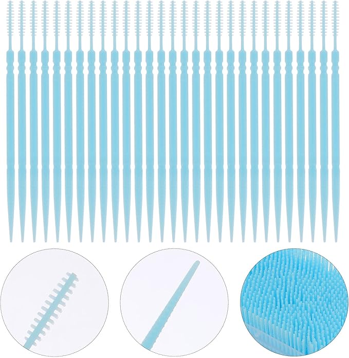 Healifty 3180pcs Portable Dental Floss Picks Brush Double Stick Interdental Toothpicks for Easy Cleaning Pack