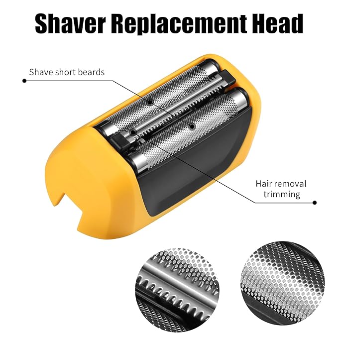 7045-100 Yellow Shaver Head Replacement Foils&ampCutters and Head Compatible with wahl Yellow lifeproof 7061 Series (Yellow 7045-2 PCS)