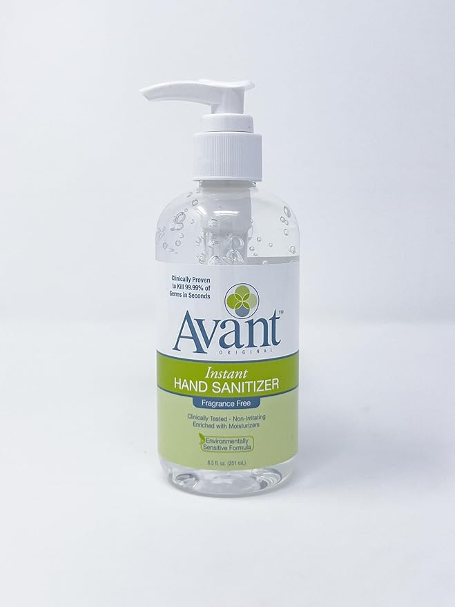 Avant® Original Fragrance Free Instant Gel Hand Sanitizer 8.5oz Bottle 24-Pack bulk refill