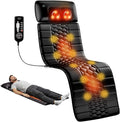 Shiatsu Full Body Massage Mat with Heat Detachable Massager Pad 10 Vibrating Motors 9 Intensity Levels Deep Tissue Pain Relief for Back Neck &amp Legs – Relaxation at Home or Office