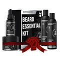 The Beard Struggle Beard Growth Kit for Men includes Beard Balm Beard Oil Beard Wash &amp Beard Conditioner - Silver Collection - Viking Storm