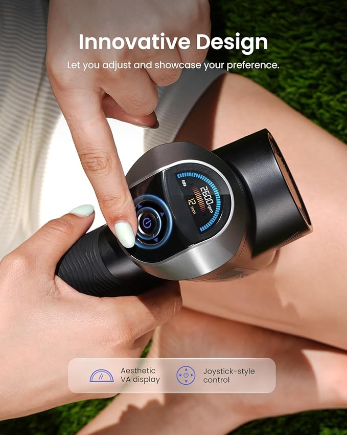 RENPHO Active Thermacool 2 Massage Gun+Ascend Massage Gun with 6-12mm Adjustable Amplitude