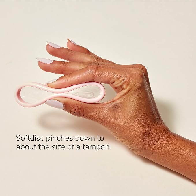 Softdisc Menstrual Discs – Disposable Period Discs for Heavy or Light Periods | 12-Hour Leak Protection | Tampon Pad and Cup Alternative | Capacity of 5 Super Tampons | 24 ct.