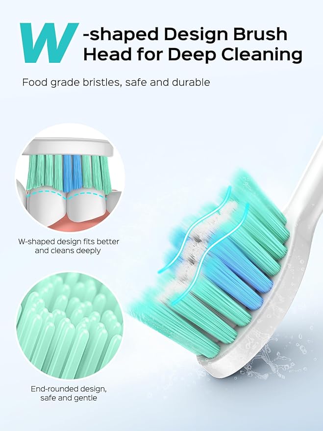 COSLUS Water Dental Flosser Teeth Pick: Portable Cordless Oral Irrigator 300ML Rechargeable and Electric Toothbrush for Adults Kids Wireless Rechargeable Tooth Brush