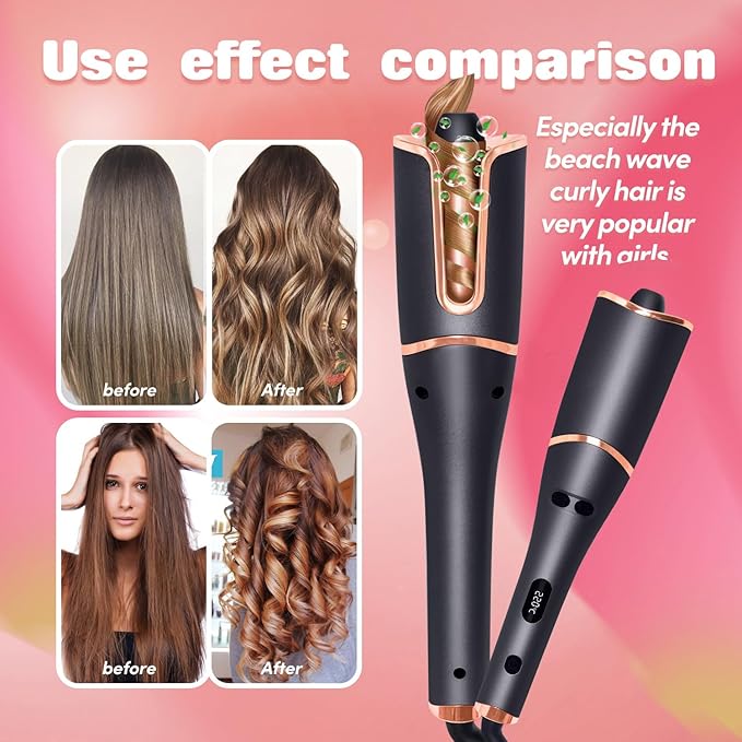 Auto Hair Curling Iron Ceramic Rotating Air Curler Air Spin Wand Styler Curl Machine Magic Hair Curler Automatic Hair Curler