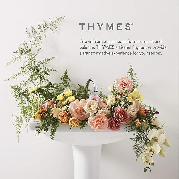 Thymes Moisturizing Body Wash with Pump - Body Soap - Bath Products - Skin Care - Liquid Soap with Notes of Jasmine Rose Hyacinth Creamy lily of the Valley &amp Oak Moss (Goldleaf 9.25 fl oz)