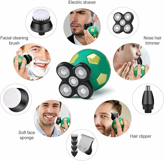 Head Shavers for Bald Men Electric Shaver 5 Head Razor Bald Beard Hair Skull Trimmer Beard Remover Men